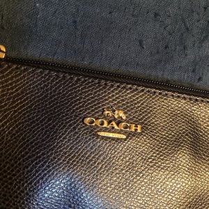 Navy Blue Coach Wristlet